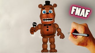 How To Draw Adventure Freddy Fazbear Five Nights At Freddys World   Lesson
