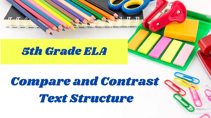 compare and contrast text structure // 5th grade online reading lesson