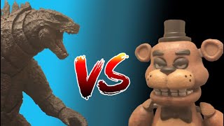 Godzilla vs Five nights at Freddy's (short stopmotion battle)