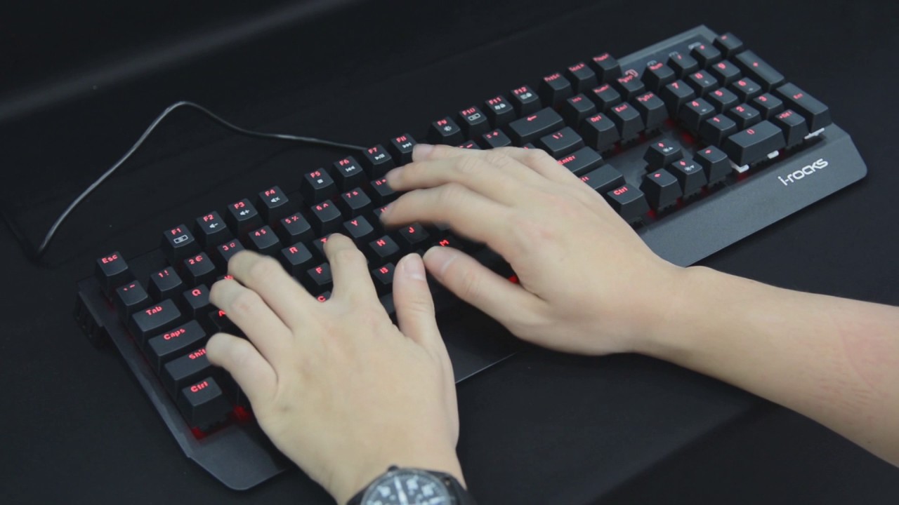 Cougar Attack X3 & Irocks K60M Cherry MX Blue Typing Sound !