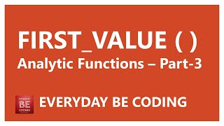 FIRST_VALUE Analytic Function in SQL Server