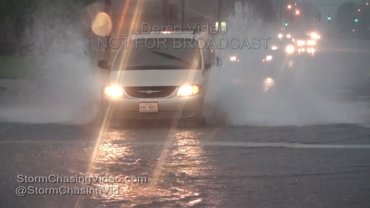 Du Quoin, IL Morning Street Flood - 8/3/2016