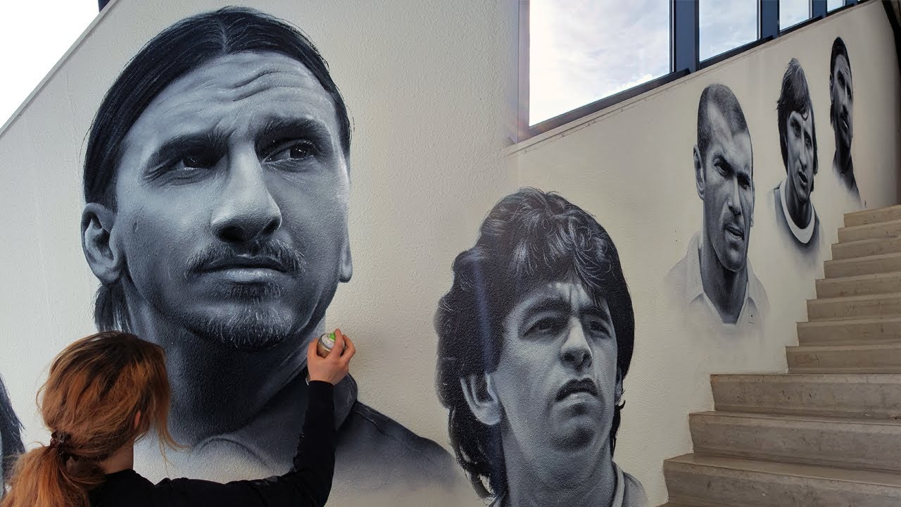 Painting famous football players! AFTERMOVIE