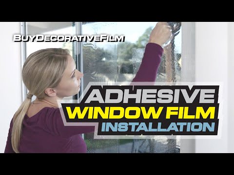 Video: Film For Glass: Self-adhesive Decorative Colored And Transparent Film, Translucent And Sandblasting. How To Stick It?