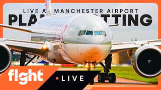 Extreme close-up departures &amp; Saturday heavies 🧡 Manchester Airport LIVE