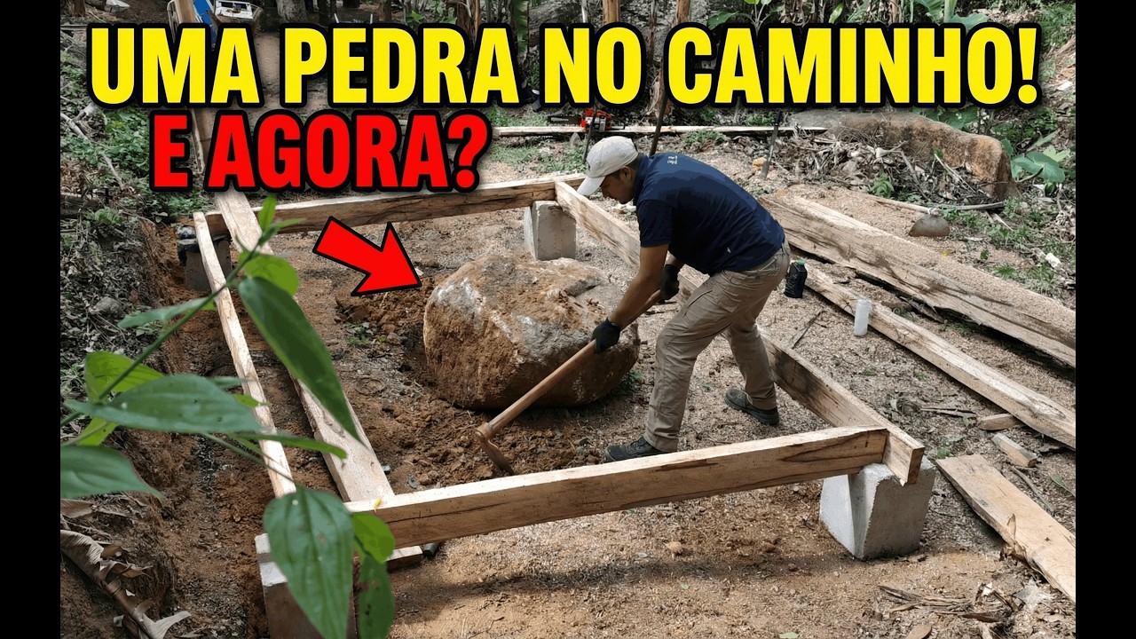 Casa de Ferramentas Parte 3:  Pedra no Caminho! Quase Concluímos a Base da Casa de Ferramentas