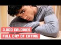 Full Day Of Eating | Student Bulking Diet (3,000 Calories)