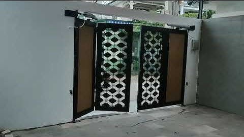 Lắp đặt motor cổng tự động tay đòn 4 lá mở ra - Smart View Huế