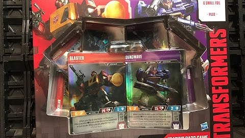 TRANSFORMERS - THE CARD GAME - BLASTER VS SOUNDWAVE - REVIEW