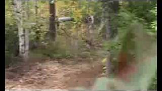 Miikka Lehtinen DH riding in sappee bikepark