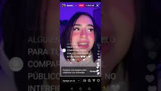 Live de domelipa en instagram