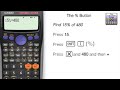 How to calculate percentages using the % button Casio Calculator Percentage fx-85GT PLUS fx-83GT