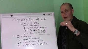 Comparing files on Linux with the sdiff command