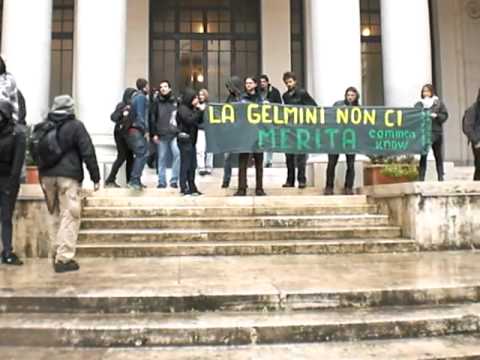 Blitz dell'Onda a Roma- occupato ministero pubblica istruzione