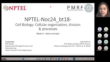 NPTEL - Cell Biology - Practice Session 4