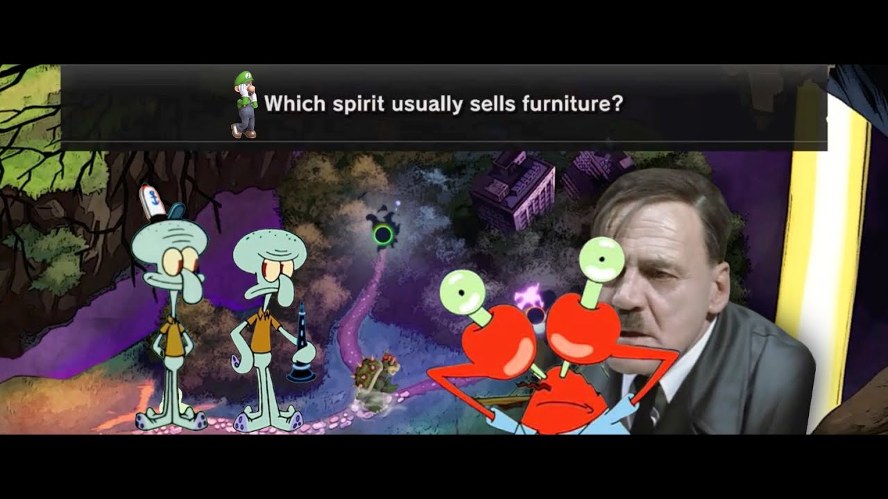 Super Smash Bros Ultimate Which spirit usually sells furniture? Purple