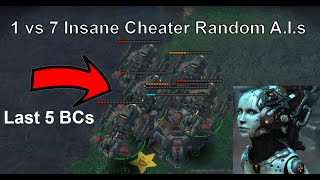 First Ever 1 Terran vs 7 Random Insane Cheater A.I.s