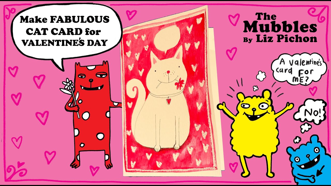 НАРИСУЙ МИЛОГО КОТА КО ДНЮ СВЯТОГО ВАЛЕНТИНА!