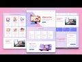 Build Illustration Style Website With Responsive Design using HTML CSS &amp; JS | Step By Step Tutorial