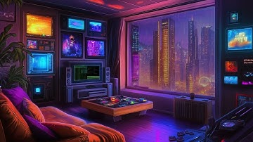 🚀 8 Hours of Retro Ambience:1984 Vision 🌧️ । Rainy Sci-Fi Apartment Chill Vibes 🚀 । AmbientDrift