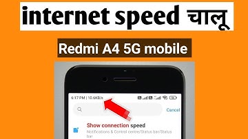 redmi a4 5g me internet speed show kaise kare | how to show net speed in redmi a4 5g |