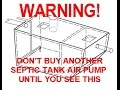 Warning About Septic Tank Aerators