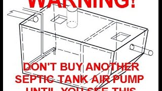 Warning About Septic Tank Aerators