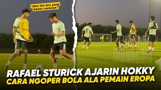 Biar Taktik Tiki Taka Lancar !! Rafael Struick Turun Tangan Ajarin Hokky Oper Bola yang Benar