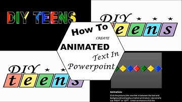 How to create animated text - PowerPoint 2010