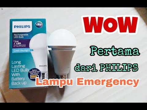 Review lampu emergency led phillips 7 watt. Solusi penerangan saat listrik dirumah padam. Harga upda. 