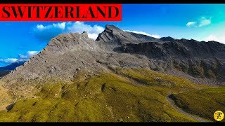 Mix Winter Wonderland & Summer / DJI Drone Landscape Footage 4K / Switzerland / Samnaun Resimi