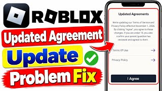 What is the Roblox Updated Agreement 2026 || I Agree button not working error fix today Roblox ...