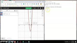 Use Desmos to Factor a Trinomial