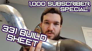 How did I make 470HP with a 331 Stroker? 1,000 Subscriber Special! 331 Build Sheet