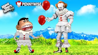 SHINCHAN Adopted By PENNYWISE in GTA 5...