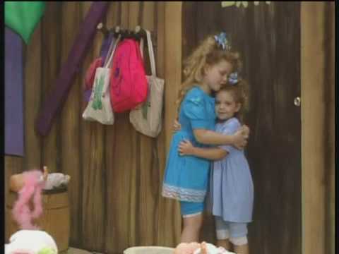 Kristy and Lindsey Landers as babies on PBS kids tv show