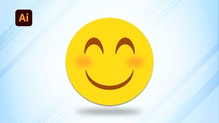 How to make a Smiley face in Adobe illustrator 2024 tutorial | smiley emoji | MJ Graphics