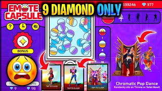 Claim All Emote From Emote Capsule 🤑 | Chromatic Pop Dance Emote In One Spin 😲