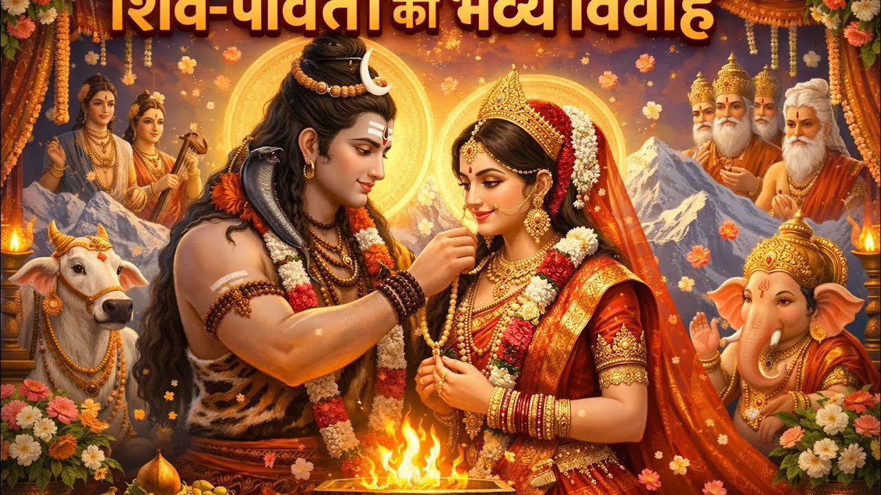 शिव पार्वती का दिव्य विवाह | महादेव और माता पार्वती की पवित्र शादी 🔱🙏या