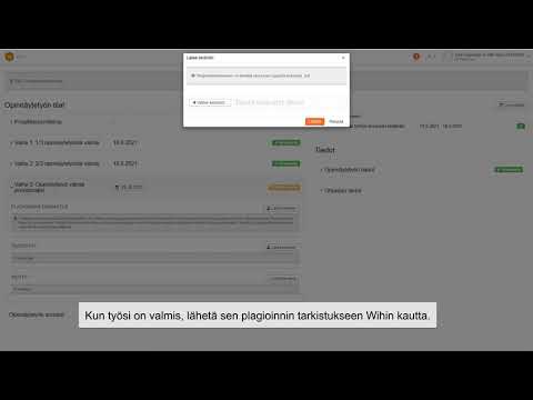 Wihi - Opiskelijan plagioinnintarkastus