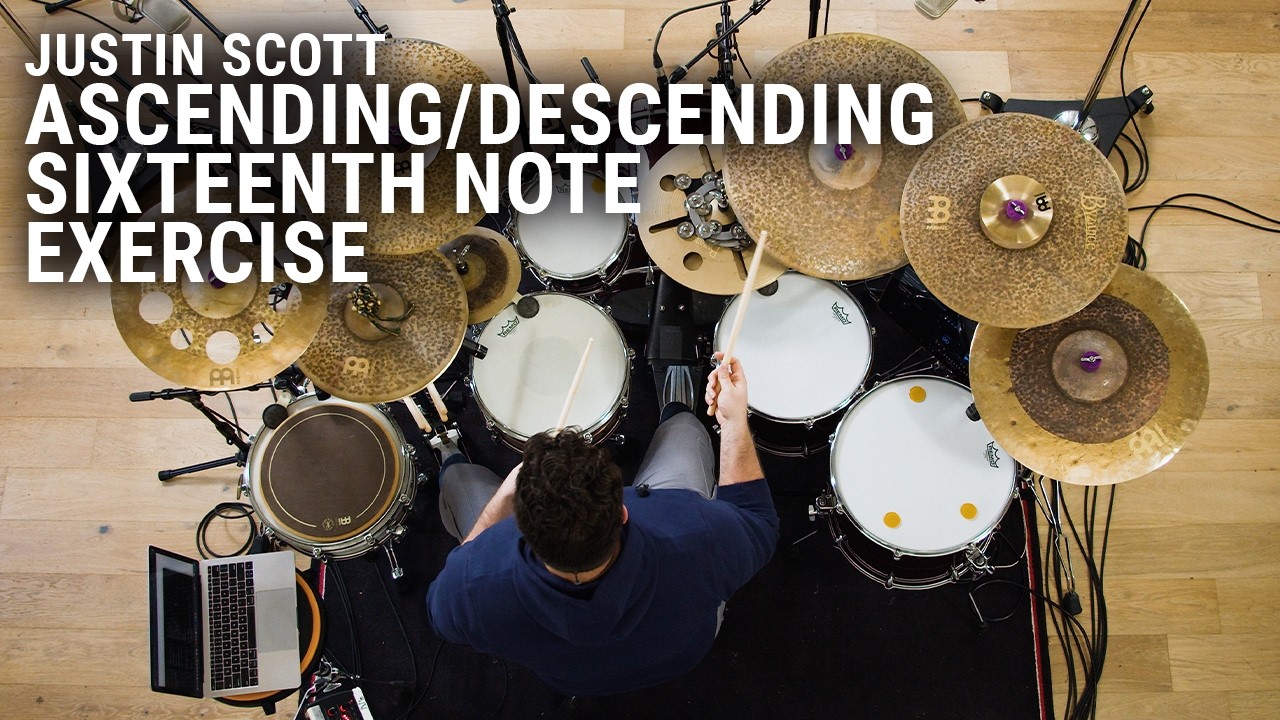 Meinl Cymbals - Justin Scott - Ascending/Descending Sixteenth Note Exercise