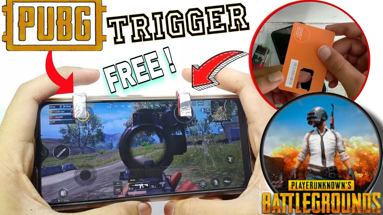 How to Make a simple PUBG Mobile Trigger Free at Home | L1 R1 buttons ...