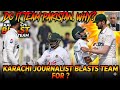 Karachi journalist is angry at team Pakistan