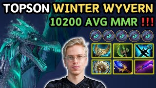 This Is How You Play WINTER WYVERN Midlane By TOPSON 7.35d  Insane Attack Speed  Dota 2