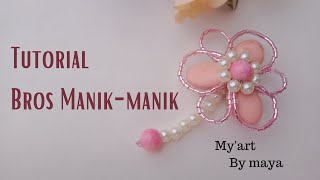 Membuat Kreasi Bros Manik-Manik || Tutorial Brooch