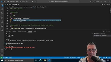 Try -Catch-Finally in PowerShell