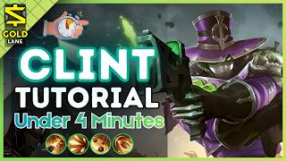 4-Minute Clint Tutorial in the Gold Lane || (MLBB S40) 2026