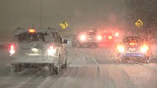 11/26/2019 Denver, Colorado Major Winter Storm Dozens Stranded/Car Almost Slides into Person/Crashes