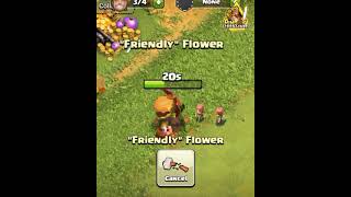 New Halloween 🎃 Obstacle “ Friendly Flower” Let's Remove It#Shorts #Shortvideo #Coc