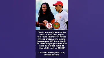Simba Tutajenga Uwanja Wetu Bunju 